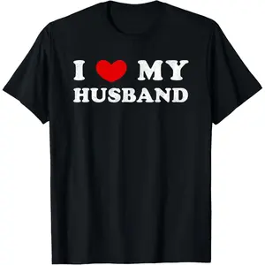 100%cotton I Love My Husband, I Heart My Husband T-Shirt