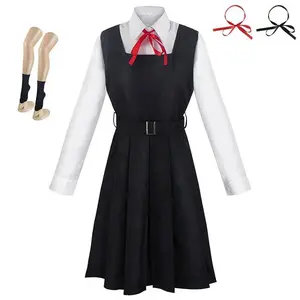 Mitaka ASA cosplay costume with dress black red necktie socks Halloween Comic Con plus size Mitaka ASA outfits #1 # W