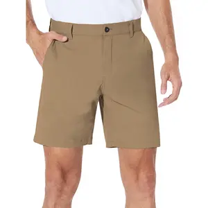 Men's Lightweight Quick-Dry Golf Shorts, 7 Inch Stretch Hybrid Chino with Flat Front and Pockets, Breathable Nylon Casual Sportswear for Spring/Summer, Spring/Summer, SHT0780