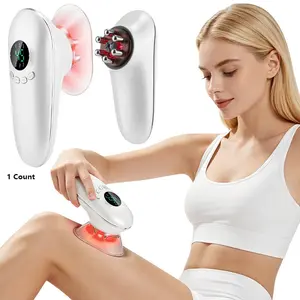 Body Sculpting Vacuum Device, Facial & Body Massager, Skin Tightens 3-Level Suction Cupping, Heating Massage for Abdomen, Legs, Back, Arms Muscle Massage Tool