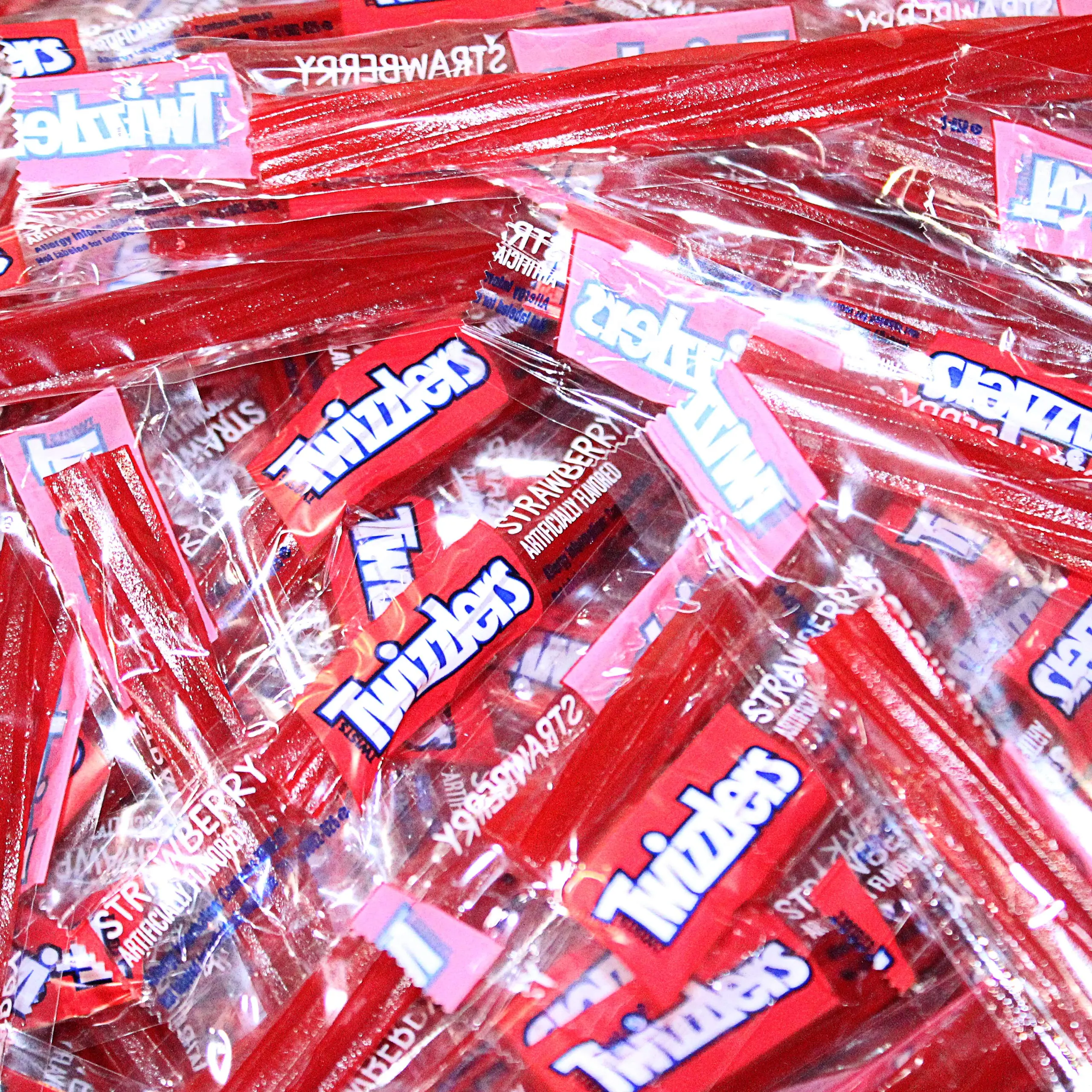 Twizzlers Strawberry Licorice Twists Candy, Strawberry Flavored Candy, Individually Wrapped, Bulk Pack 5 Pounds