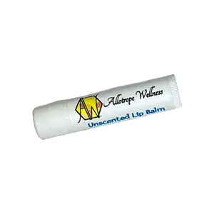 Beeswax Lip Balm - Unscented Natural Ingredients,  Apricot, Avocado, Olive, Sunflower, Rice Bran Oils, Nourishing Moisture