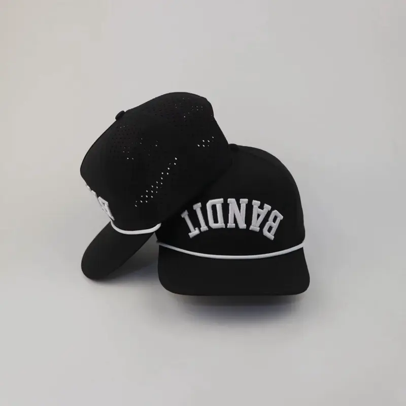 Bandit Golf Hat - WHITE/BLACK
