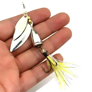 10g Spinning Fishing Lure, 1 Count Metal Spinning Sequin Bait With Hook, Fishing Accessories For Freshwater & Sea Fishing