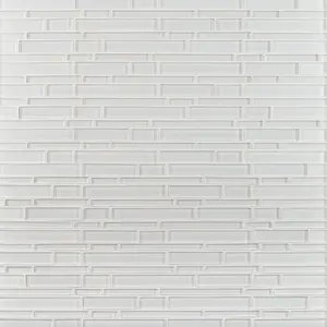 York Lucent White Bamboo Glass Mosaic