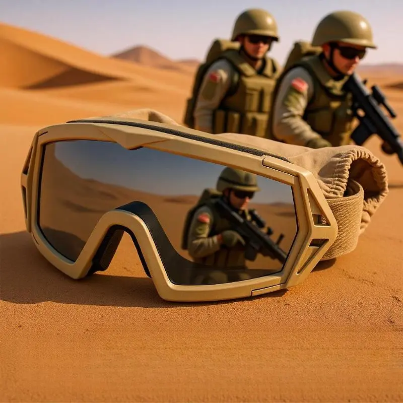 Tactical Outdoor Sports Glasses - Windproof Sand-Control Sports Eyeglasses for Mountaineering, Shooting, Motorcycle Riding - Windproof Outdoor Eyewear, Motorcycle Riding Glasses