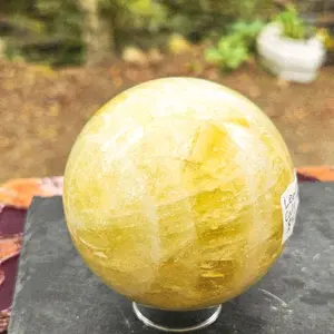 lemony Citrine sphere - 564 grams!