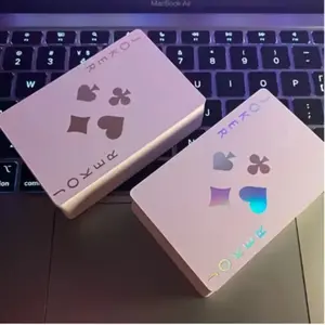 Gradient Laser Poker Cards Set, Poker Card Design, Perfect for Poker Games, Pranks & Party Gifts, Ideal for Christmas, Halloween, Easter, Social Events