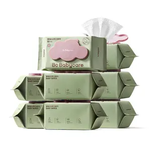 Bc Babycare Cloud Moist Baby Wipes&Travel Pack, Cleansing and Moisturizing 2-in-1, 100% Biodegradable & Plant-Based, Safe for Baby