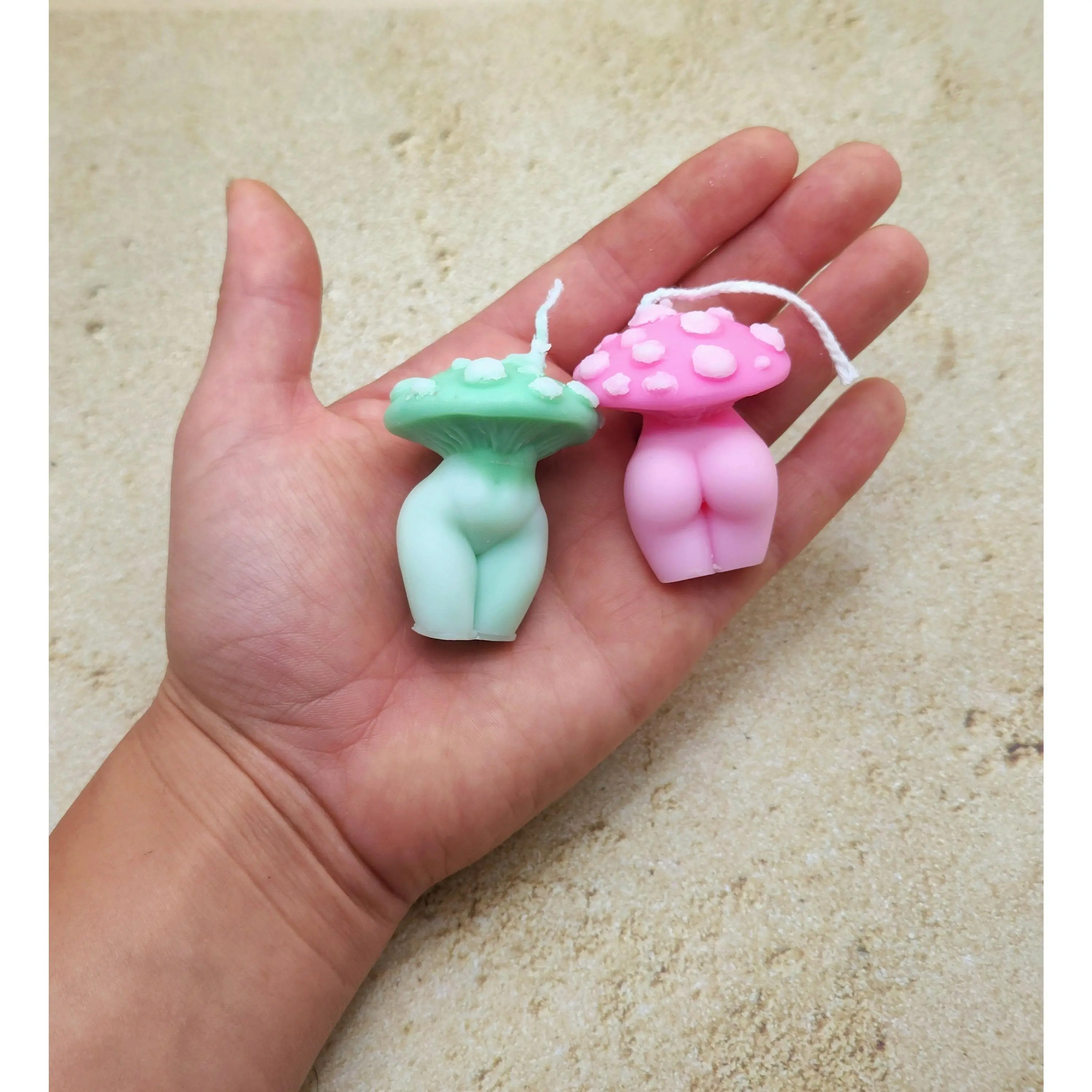 Mini Spotted Mushroom Goddess Candle Mini Spotted Mushroom Goddess Candle