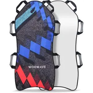 WOOWAVE 45"*18" Foldable Snow,Fits 2 Children or 1 Adult,Ultra Portable, Strong and Durable, Sturdy Fabric Stitching, Handles with Steering,Kid's Winter Fun