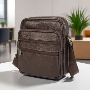 [Leather Shoulder Bag] Genuine Leather Shoulder Bag for Men |   Versatile Crossbody, Waist Bag for Outdoor Activities, Commuting, Everyday Use, Father's Day Gift