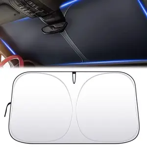 Car Windshield Sunshade | Automotive Glass Blocks Heat & Keeps Interior Cool | Universal Fits Cars, SUVs, Trucks | Automotive Sun Screen, Visor & Car Accessories for Summer | Medium (55x32 Inches)
