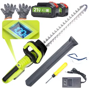 XYSD Cordless Hedge Trimmer, 20 In Electric Hedge Trimmer Cordless, 1800rpm Battery Hedge Trimmer with a 21V 3.0Ah Batteries, Bush Trimmers for Yard, Garden, Lawn Care Cordless Lithium Battery Hedge Trimmer  Free Tool Kit, 1800Rpm Speed, 21V Power