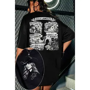 Ella’s Fellas Country Music T-Shirt – Vintage Nashville Concert Graphic Tee, Western Cowboy Fan Apparel