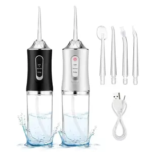 Portable Water Flosser, Water Dental Flosser, 1 Box Usb Rechargeable Oral Irrigator with 4 Modes, Household Water Flosser, Oral Cleaning Machine for Travel