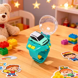 New Watch Remote Control Car Toys with Dustproof Cover 2.4 GHz Mini Long Distance Wrist Watch RC Car USB Power Battle Watch for Kids Boys Girls Outdoor Toys Birthday Gifts juguete rc