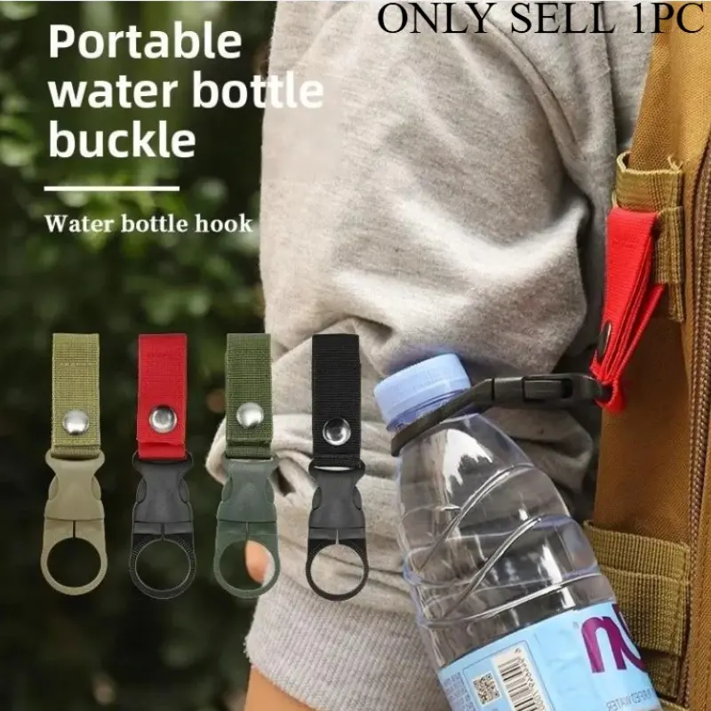 Molle Webbing Backpack Buckle Carabiner Clip, Quickdraw Water Bottle Hanger, Outdoor Camping Hiking Climbing Accessories, Durable Gear