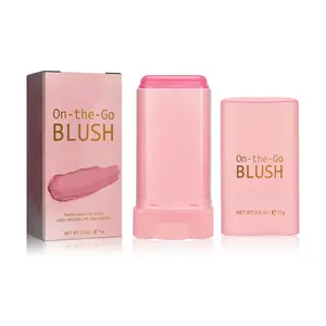Lightweight Waterproof Multi-purpose Blush Stick, Brightening Primer, 3D Contouring, Natural Nude Makeup