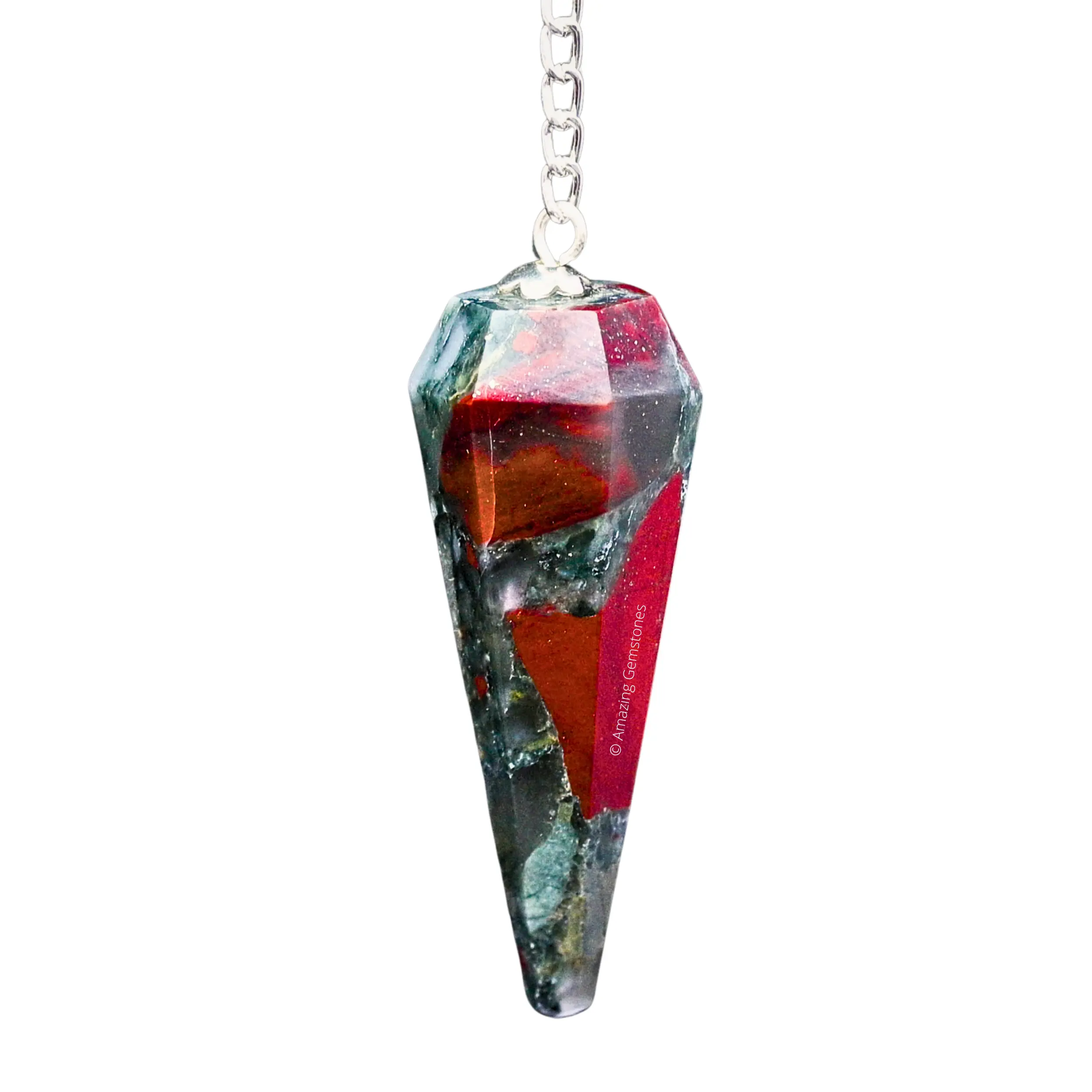 Crystal Pendulum for Divination, Dowsing Pendulum with Chakra Chain and Crystal Ball for Reiki Healing and Crystal Grid Meditation