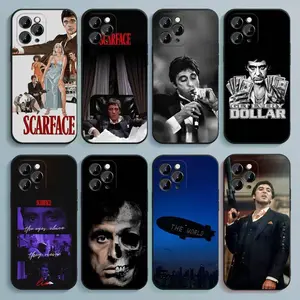 Classic Retro TV S-Scarface Durable Phone Case For iPhone 17/16/15/14/13/12/11/Pro/ProMax/Plus/Air/Xsmax/E, Anti Fall Soft TPU Back Cover, Shockproof Cover, Uv Printed, Trendy Case, Lightweight Cover, Perfect for daily use, Gift for Christmas And Birthday