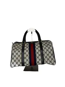 Pre-owned GUCCI Canvas Hand Bag Sherry Line Boston Bag