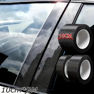 3D Carbon Fiber Car Door Threshold Protection Film, Scratch-Resistant Waterproof Matte Nano Sticker, Multi-Purpose Car Decorative Decal