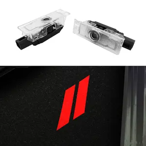 Never Fade Car Door Welcome Lights Logo（for Dodge Challenger Hornet GT R/T）Courtesy LED Welcome Puddle Projection Light Lamps Accessories 2pcs (RED)