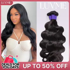 LUVME Bundles High-End Salon Upgraded 13A 100% Virgin Remi Human Hair Body Wave/Deep Wave/Silky Straight/Messy Curl/Burmese Curl #DealsForYouDays