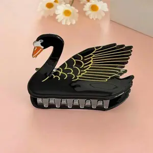 Black swan hair clip