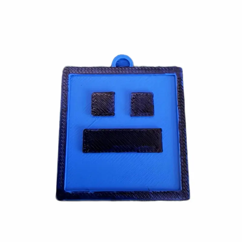 Geometry Dash Cube - Blue 3D Printed Puzzle Game Piece with Unique Design for Collectors and Gamers