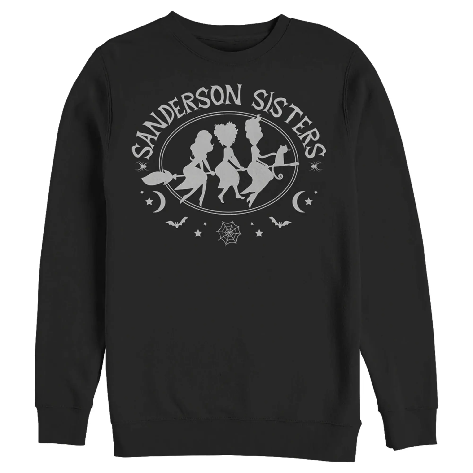 Men's Disney Hocus Pocus Sanderson Sisters Witch Broom Sweatshirt, Halloween, Sweaters