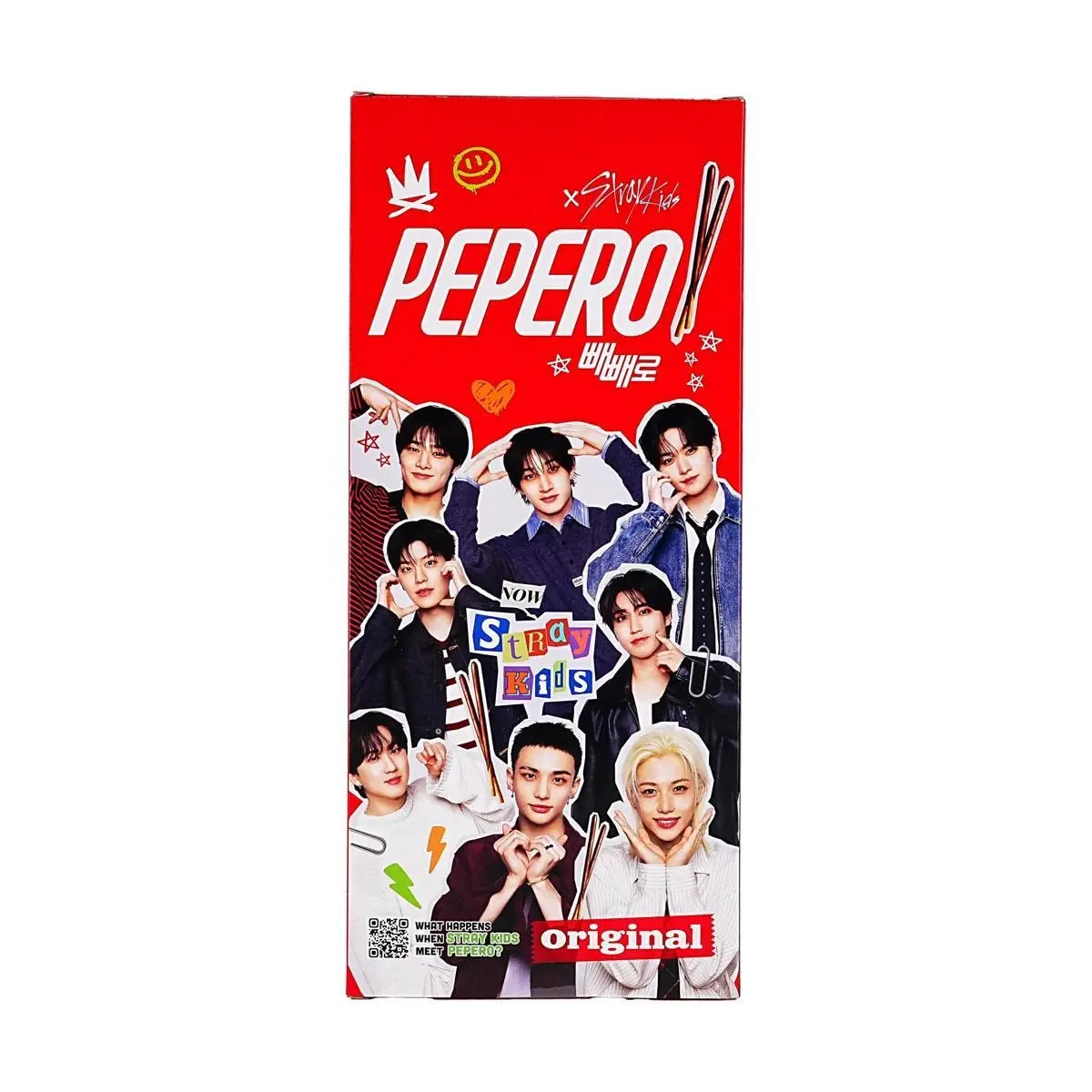 LOTTE Pepero Chocolate Cookie Sticks - 8 Packs (240g) - Korean Snack, Stray Kids Official Merch