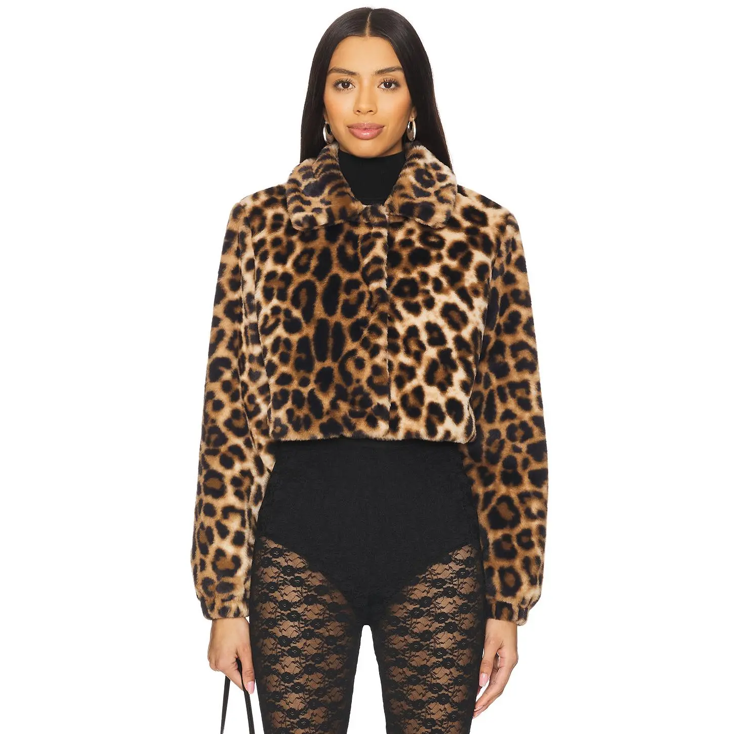 superdown Valdis Faux Fur Jacket in Brown