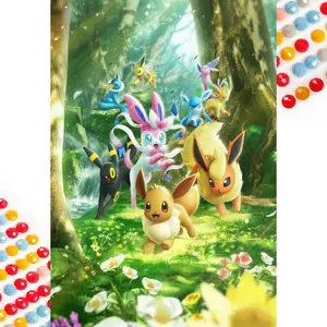 5D DIY Full Drill Diamond Painting - Diamond Painting Kit Anime Characters Mosaic Canvas DIY Wall Art, Home Wall Decoration