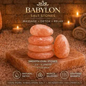 Himalayan Salt Smooth Oval Stones
