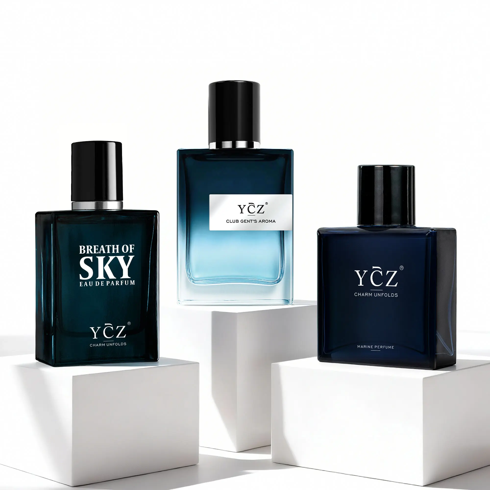 [YCZ] Men's Mystical Charm Collection 3×1.7 fl oz| 3 Long-Lasting Eau de Parfums for Dates, Parties & Everyday Wear, Three Signature Scents, Three Distinct Expressions of Modern Masculinity Perfume Gift Sets Fragrance Discovery Set
