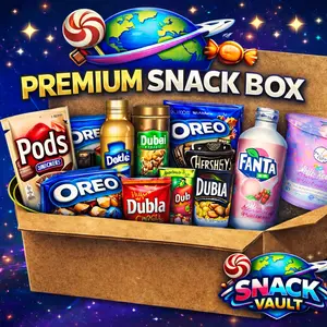 Snack Vault Premium Exotic Full-Size Snack Packs Gift Box - 12-Piece Multipack Bundle with Candy, Cookies, Exotic Mix, Ambient-Temp Food, Beverages, Pastries, Snack Box Set, Variety Box Snack Cakes & Pastries