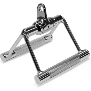 Double D Row Handle Cable Attachment for Weight Workout, Cable Machine Accessories for Home Gym, LAT Pull Down V Bar with Capacity Up to 880LBS