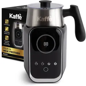 Kaffe 4-in-1 Electric Milk Frother & Warmer – 7oz Removable Jug, Hot & Cold Foam, Non-Stick Coating