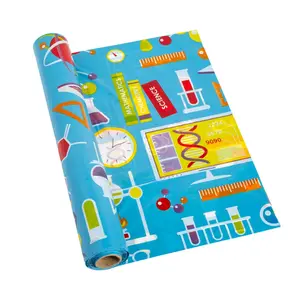 40" x 100 ft. Science Party Plastic Tablecloth Roll