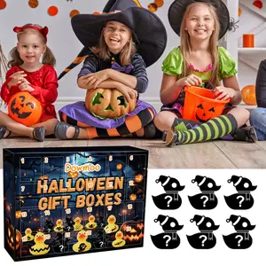 Halloween Rubber Duck Advent Calendar - 24-Day Spooky Blind Box with Surprise Duck Toys for Kids