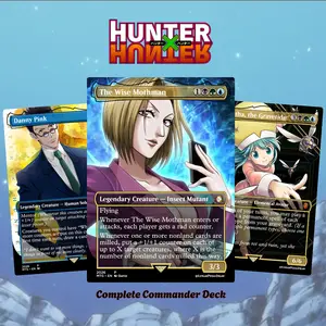 Proxy 100+ Commander Deck – Hunter Adventure Nen Energy Theme | Fantasy EDH Custom Deck | Premium Quality Print | Anime Fan Gift