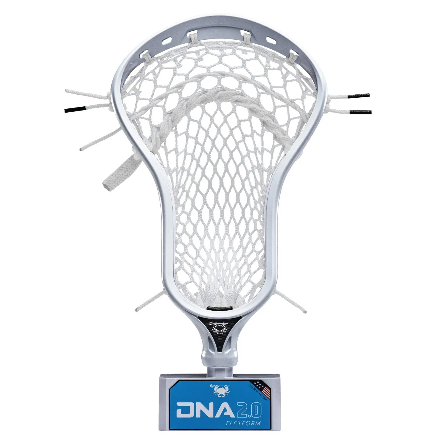 ECD DNA 2.0 - Elite Pocket - Strung Lacrosse Head with Hero 3.0 Semi-Soft - Includes 3 Free Champion Lacrosse Balls