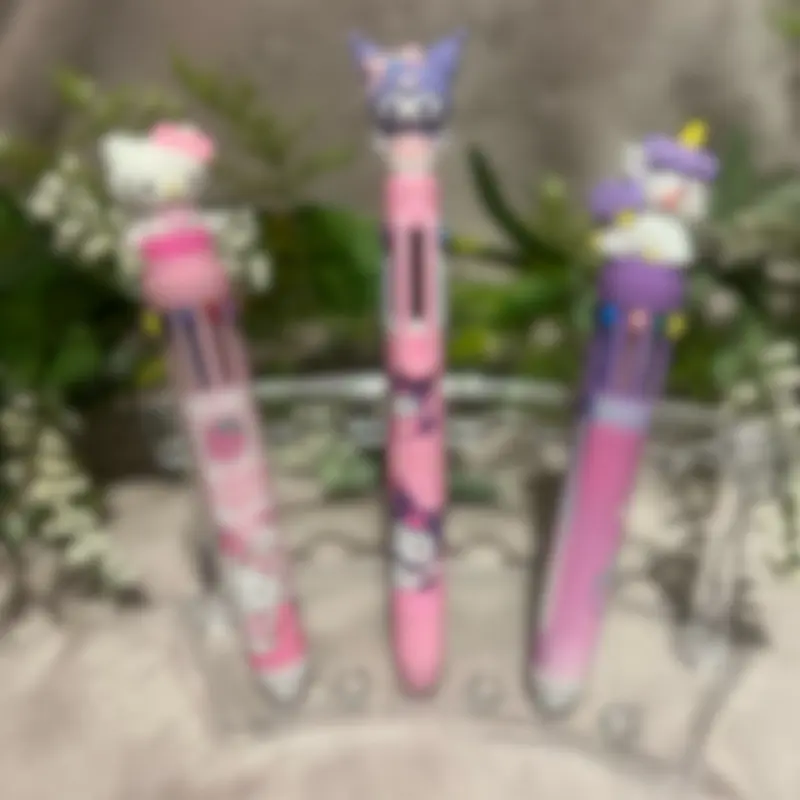 Multi-color Ink Character Pen with Adorable Cat Unicorn Designs