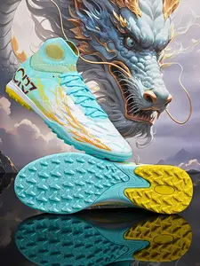 Professional Football Shoes TF Studs Men's Training Sneakers Outdoor Indoor Sports Shoes Durable Anti-Slip Breathable