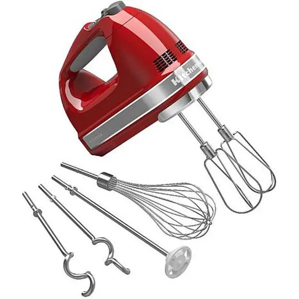 KitchenAid 9-Speed Hand Mixer with Accessories - Empire Red KitchenAid 9-Speed Hand Mixer with Accessories - Empire Red
