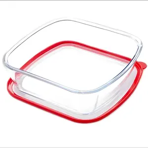 9×9in Square Glass Baking Dish with lid 2.6QT Deep Square Glass Baking Pan Microwave and Oven Safe