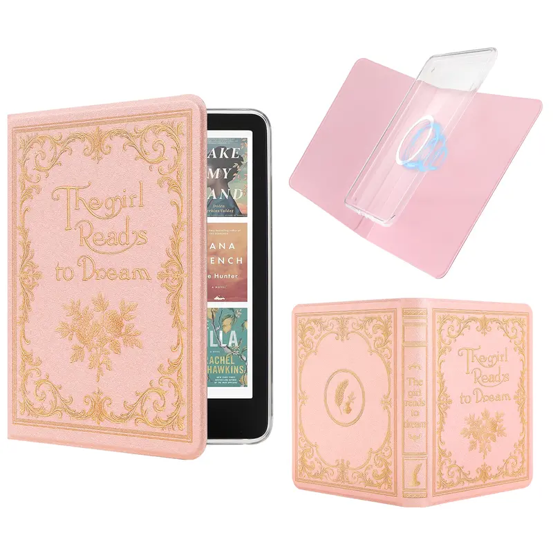 Magnetic Detachable Kindle Case for 6" / 6.8" / 7" Kindle – Bookstyle PU Leather Cover with Auto Wake/Sleep