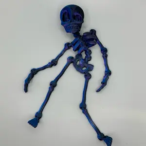 Articulated Skeleton 3D Printed – Posable Halloween Decor or Spooky Desk Ornament
